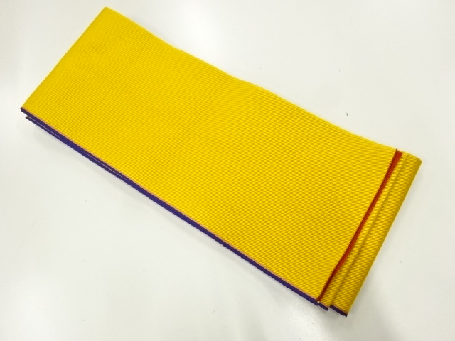 縞模様織出しリバーシブル半幅帯